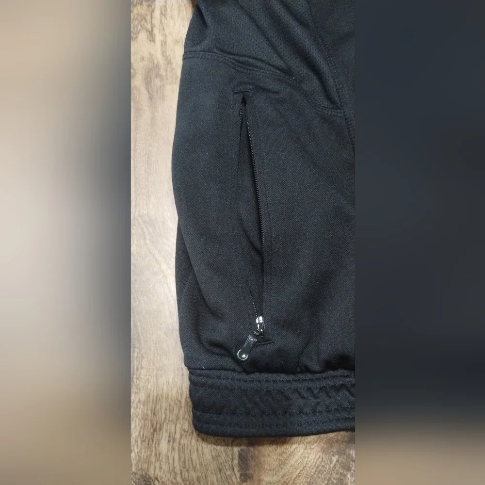 Adidas Black Jacket with White Accents